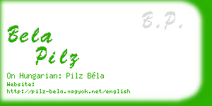 bela pilz business card